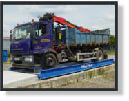 Gravex steel 8m - ocelová silniční mostová váha